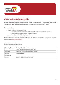 eWCC Self-Installation Guide