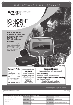 IonGen G2 Instructions
