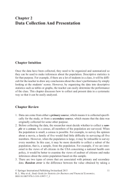 Data Collection And Presentation