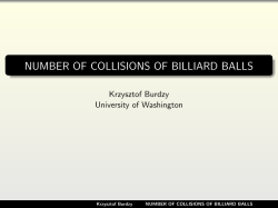 number of collisions of billiard balls
