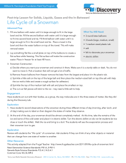 Life Cycle of a Snowman - Terry Lee Wells Nevada Discovery Museum