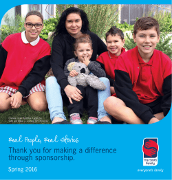 Thank you for making a difference through sponsorship.