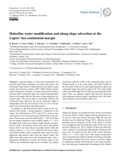 Halocline water modification and along-slope