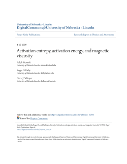 Activation entropy, activation energy, and magnetic viscosity