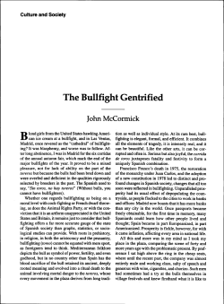 The Bullfight Gentrified - Alliance Gertz