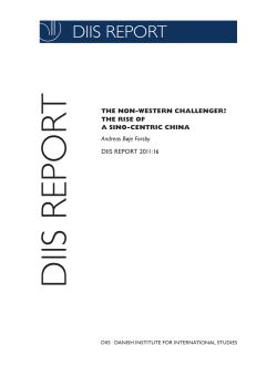 The Non-Western Challenger? The Rise of a Sino-Centric China