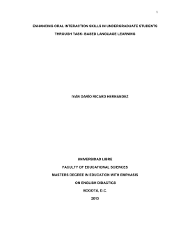 enhancing oral interaction skills in