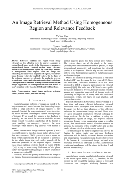 An Image Retrieval Method Using Homogeneous Region and