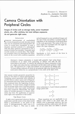 Camera Orientation with Peripheral Circles