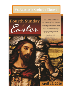 Sunday, April 17th, 2016 - St. Anastasia Catholic Church