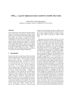 CRMdig: A generic digital provenance model for scientific