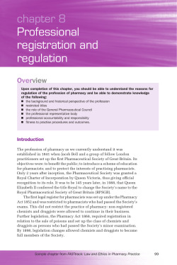 Professional registration and regulation