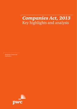 Companies Act 2013: Key highlights and analysis