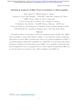 Statistical Analysis of Zika Virus Correlation to Microcephaly