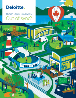 Human Capital Trends 2016 - Out of sync?