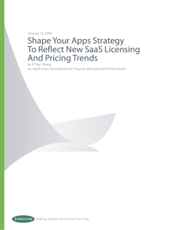 Shape Your Apps Strategy To Reflect New SaaS