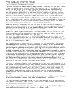 the skylark and the frogs