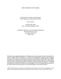 Changing Economic Geography and Vertical Linkages