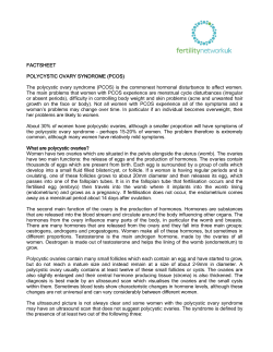 The polycystic ovary syndrome