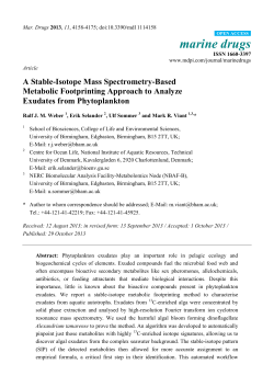 A Stable-Isotope Mass Spectrometry