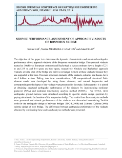 seismic performance assessment of approach viaducts of bosporus