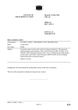 6th RME Report on LATVIA - Declassified (23 May 2014)