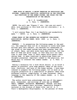 HAND BOOK OF HEALTH - Advent Pioneer Books