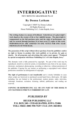 INTERROGATIVE! - Heuer Publishing