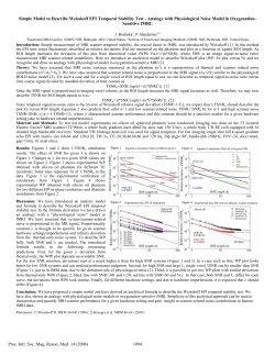 Simple Model to Describe Weisskoff EPI Temporal Stability