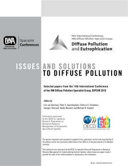 Diffuse pollution and freshwater degradation