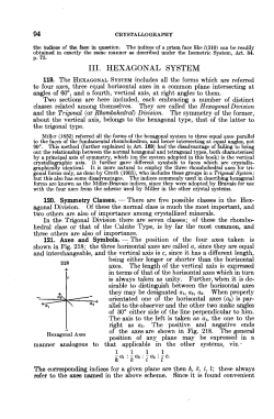 III. Hexagonal System