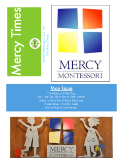 May Issue - Mercy Montessori
