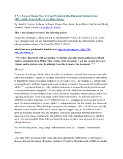 A New Class of Human Mast Cell and Peripheral Blood Basophil