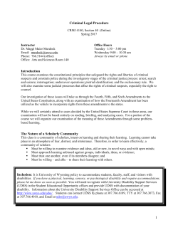 CRMJ 4140, Section 40 - University of Wyoming