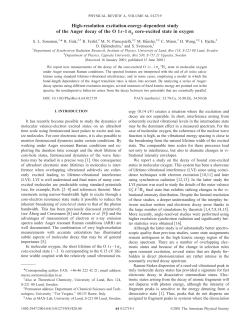 High-resolution excitation-energy-dependent study of the Auger