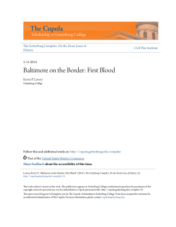Baltimore on the Border: First Blood