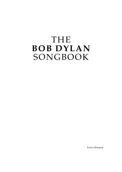 the bob dylan songbook