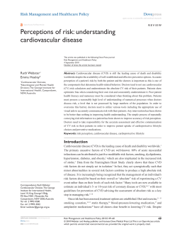 Perceptions of risk: understanding cardiovascular disease
