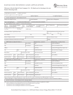 EASYACCESS BUSINESS LOAN APPLICATION