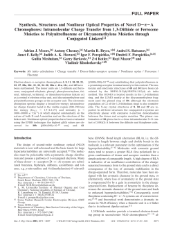 Synthesis, structures and non-linear optical