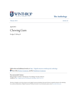 Chewing Gum - Digital Commons @ Winthrop University
