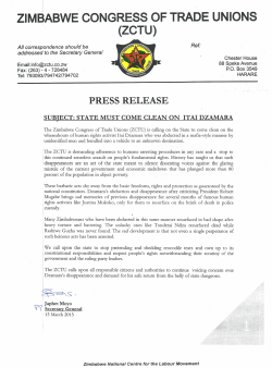 Zimbabwe Congress of Trade Unions