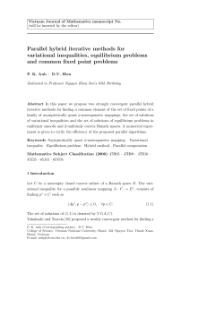 Parallel hybrid iterative methods for variational inequalities