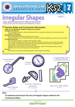 Activity 7 - Area and Estimation of Irregular Shapes