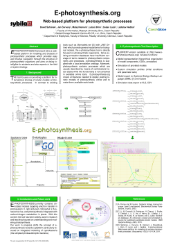 Web-based platform for photosynthetic processes