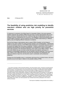 The feasibility of using predictive risk modelling to identify new