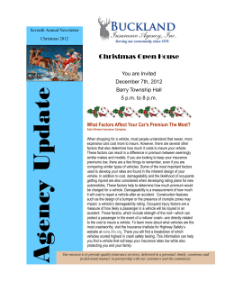Newsletter 2012 - Buckland Insurance