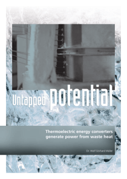 Thermoelectric energy converters