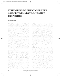 Struggling to untangle the associative and commutative properties