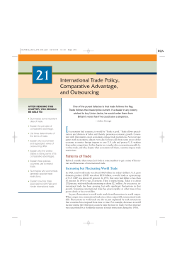21 International Trade Policy, Comparative Advantage